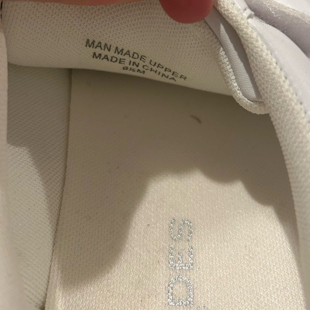 J / Slides GENNIE White Leather - Picture 8 of 10